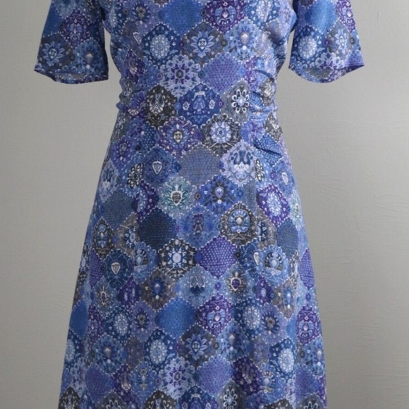 Altuzarra Blue Patterned Midi Dress - Picture 7 of 8